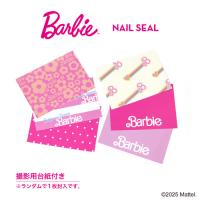 Barbie ネイルシール ビンテージロゴ ブラック