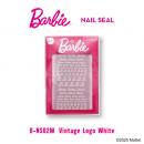 Barbie ネイルシール ビンテージロゴ ホワイト