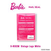 Barbie ネイルシール ビンテージロゴ ホワイト