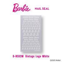 Barbie ネイルシール ビンテージロゴ ホワイト