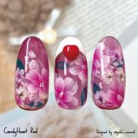Kira Nail キャンディーハート レッド 10個