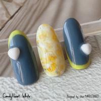 Kira Nail キャンディーハート ホワイト 10個