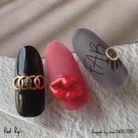 Kira Nail レッドリップ 5個