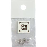 Kira Nail プリンセスリボン シルバー 2個