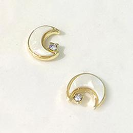 セレクション ムーンパーツ 白ゴールド 2P
