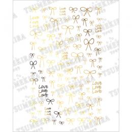ツメキラes 手書きリボン ゴールド ES-RBN-003
