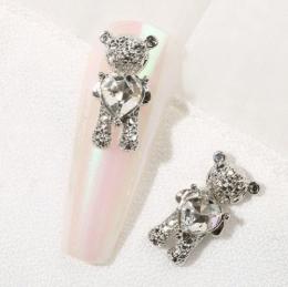 セレクション ハートテディベア シルバー大 2P