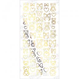 ツメキラ bear&Ribbon gold SG-HON-003