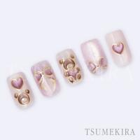 ツメキラ bear&Ribbon gold SG-HON-003
