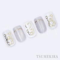 ツメキラ bear&Ribbon gold SG-HON-003