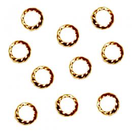 セレクション ツイストリング 4mm ゴールド 10P