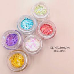 アイスジェル タイルパステルホログラム 6色セット