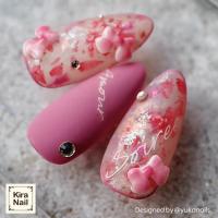 KiraNail ミニカラーリボン コルデラ ホワイト 10P