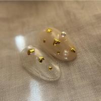 Bonnail プランプスタッズ ゴールド ハート 2mm