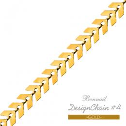 Bonnail デザインチェーン #4ゴールド