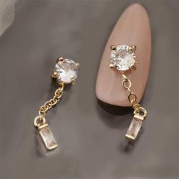 セレクション ジルコニアチェーンチャーム 2P