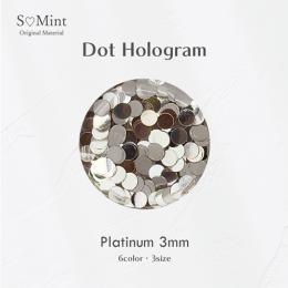 SMint ドット ホログラム 3.プラチナ 3mm