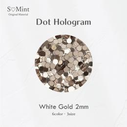 SMint ドット ホログラム 5.ホワイトゴールド 2mm
