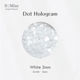 SMint ドット ホログラム 8.ホワイト 2mm
