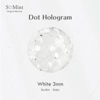 SMint ドット ホログラム 9.ホワイト 3mm