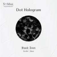 SMint ドット ホログラム 12.ブラック 3mm