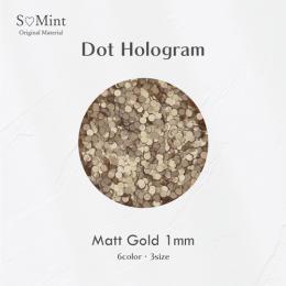 SMint ドット ホログラム 13.マットゴールド 1mm