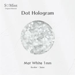 SMint ドット ホログラム 16.マットホワイト 1mm
