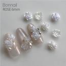 Bonnail ローズ オーロラホワイト 8mm 10P