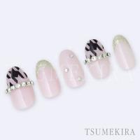 ツメキラ 千鳥格子Grande WH&BK NN-CDR-008