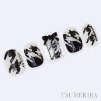 ツメキラ 千鳥格子Grande WH&BK NN-CDR-008