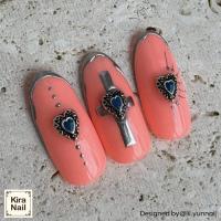 KiraNail メキシカンハート シルバー 5P