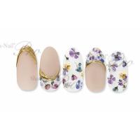 写ネイル+ real floret clear -Purple-