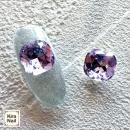 KiraNail スクエアドロップストーン エリザパープル