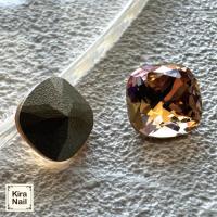 KiraNail スクエアドロップストーン エリザパープル