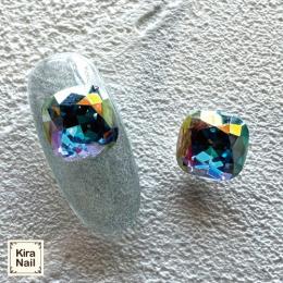 KiraNail スクエアドロップ エリザ ブルーオーロラ