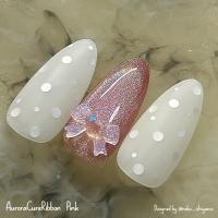 KiraNail オーロラキュアリボン ピンク 5P