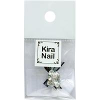 KiraNail シュリータ クリアストーン&ブラックリボン