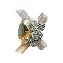 KiraNail シュリータ シトロンストーン&ベージュリボン