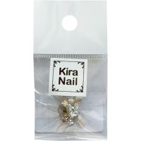 KiraNail シュリータ シトロンストーン&ベージュリボン