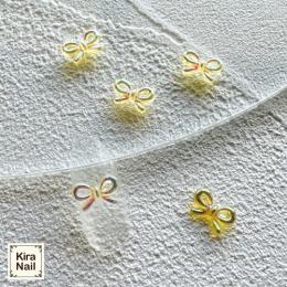 KiraNail オーロララインリボン オーロライエロー 10P