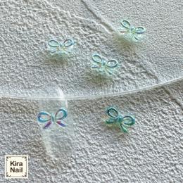 KiraNail オーロララインリボン オーロラブルー 10P