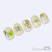 ツメキラesカラーハート YELLOW GREEN ES-CHT-001