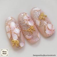 KiraNail リボンチュニック ゴールド