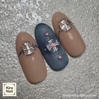 KiraNail クロスエンブレム アーク シルバー