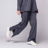 MY FORME サイドスリットパンツ ダークグレー S