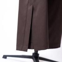 MY FORME サイドスリットパンツ ダークブラウン M