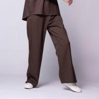 MY FORME サイドスリットパンツ ダークブラウン M