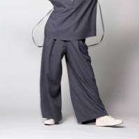 MY FORME スパーワイドパンツ ダークグレー S