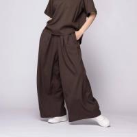 MY FORME スパーワイドパンツ ダークブラウン M