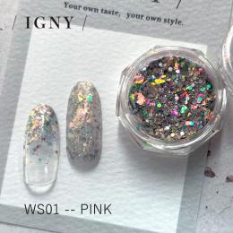 IGNY ラメホロMIX 人魚の煌めき ピンク